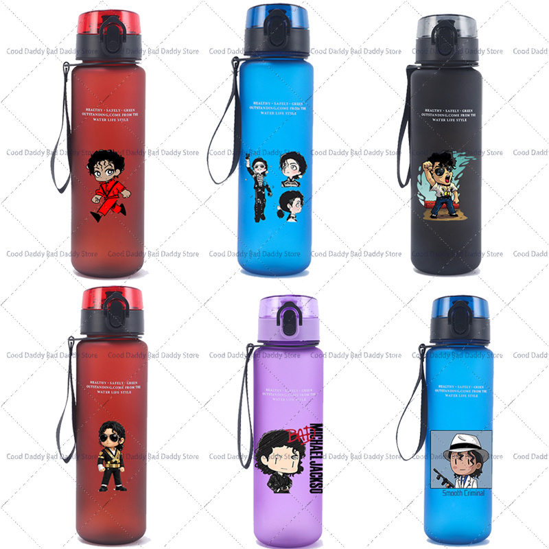 Vinyl Figure Blank - Wasserflasche mit Cartoon-Figur Michael Jackson-Aufdruck, The