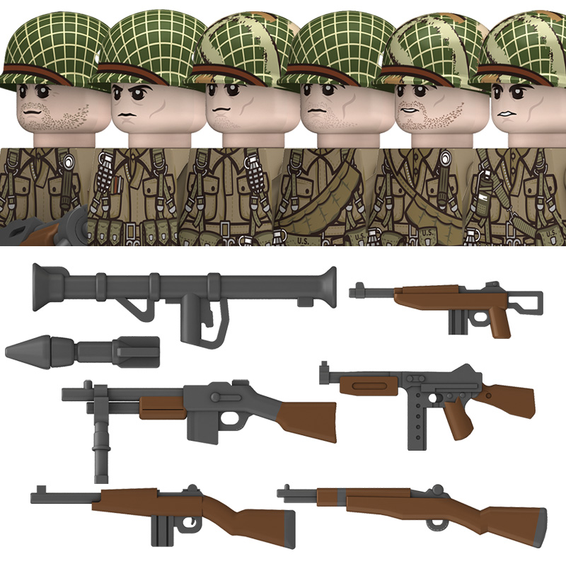 Lego Minifigure Holder - WW2 US 101st Airborne Division Militär