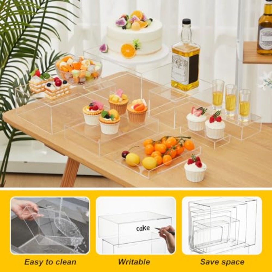 Catering-Desserttisch-Erhöhung – Display Risers Set Bewertung und Preis