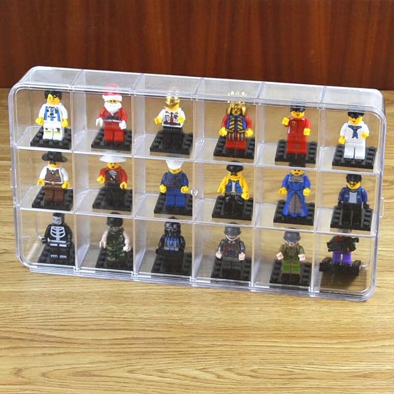 18-Gitter-Acryl-Displaybox für – Lego Minifigure Holder Bewertung und Preis