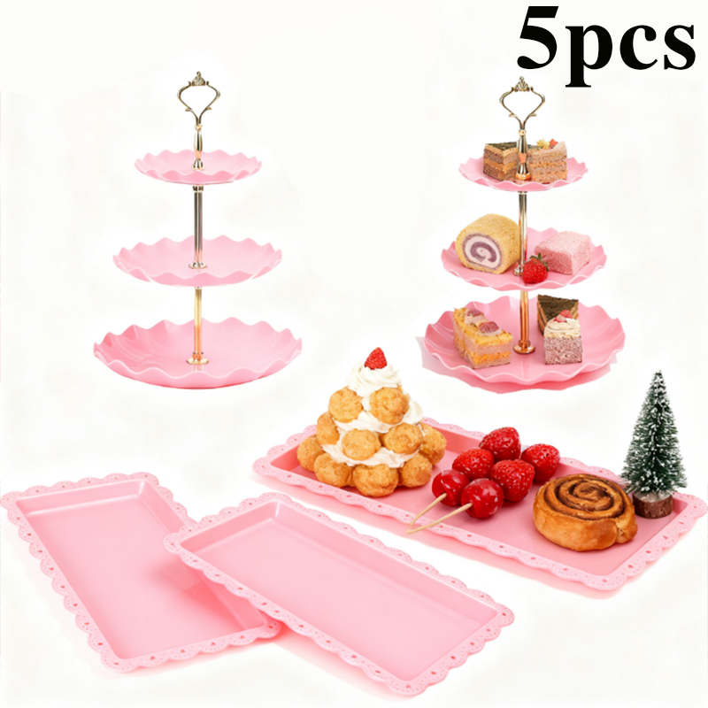 2/5 Stück Luxuriöses Rosa Kuch – Display Risers Set Bewertung und Preis